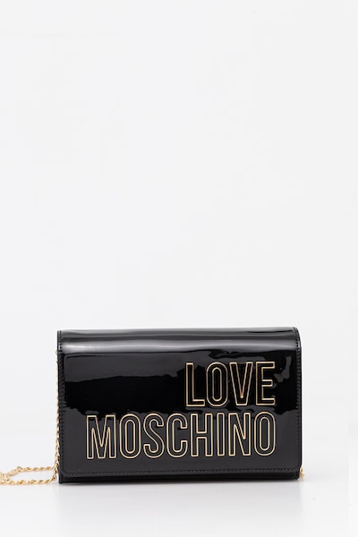 Love Moschino Μικρή τσάντα γυναικεία από απομίμηση δέρματος μαύρη JC4251PP0OKE100A
