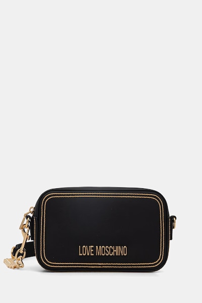 Love Moschino χιαστί γυναικείο από απομίμηση δέρματος μαύρο JC4255PP0OKF0000