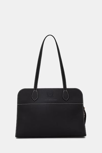 Love Moschino Shopper Γυναικεία από απομίμηση δέρματος μαύρη JC4272PP0OKI0000