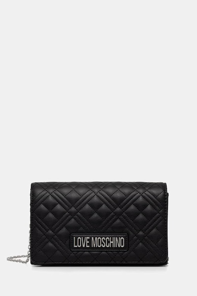 Love Moschino χιαστί γυναικεία από απομίμηση δέρματος μαύρη JC4079PP0OLA000B