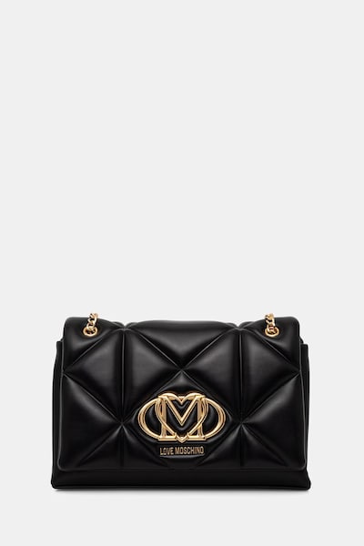 Love Moschino χιαστί γυναικεία από απομίμηση δέρματος μαύρη JC4041PP0OLC0000