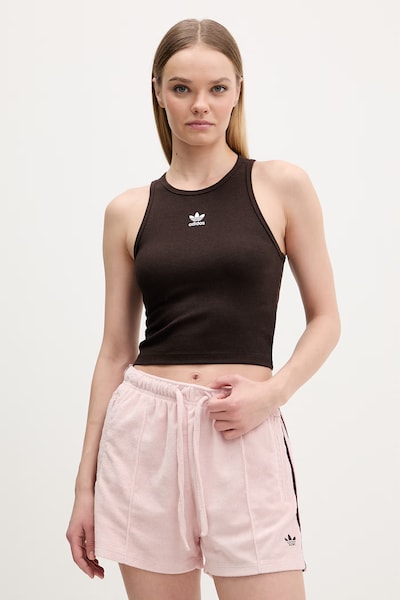 Топ adidas Originals в кафяво KD3821