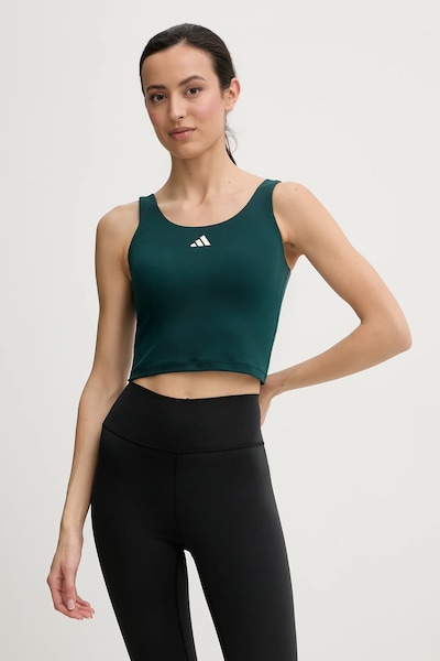 Топ за трениране adidas Performance в зелено KR0401