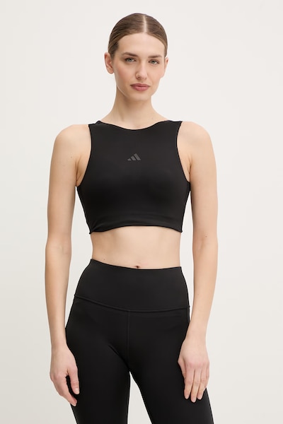 Топ за йога adidas Performance Motion в черно JV5149