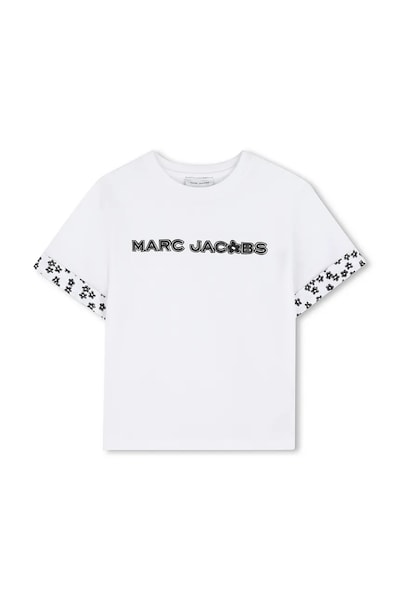Marc Jacobs gyerek pamut póló fehér, W60741