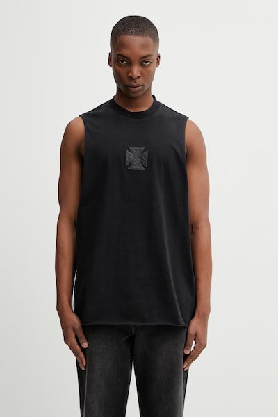 VETEMENTS cotton t-shirt Biker Leather Cross black color ME76TR155B