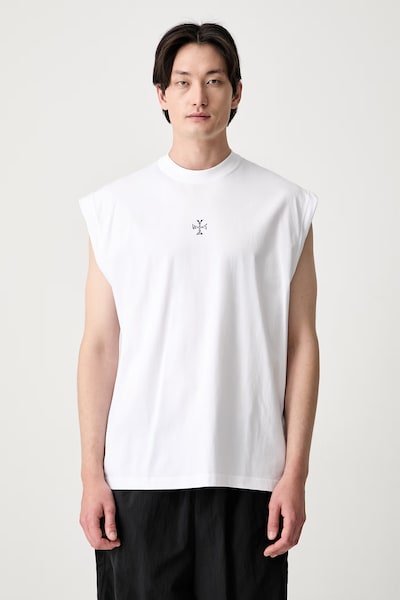 Vetements Cross Logo top cotton Men's white ME76TR175W