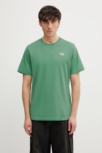 The North Face tricou Simple Dome culoarea verde, uni, NF0A8CZ2G571