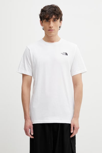 The North Face tricou EVOLUTION culoarea alb, cu imprimeu, NF0A8B6KFN41