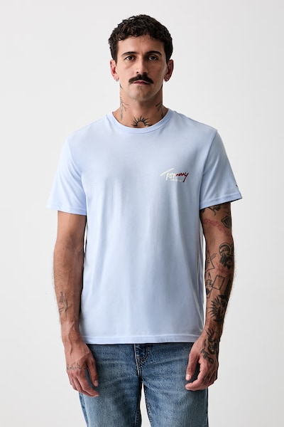 Tommy Jeans majica za muškarce od pamuka plava DM0DM22538