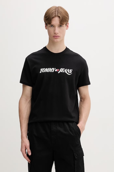 Tommy Jeans majica muška od pamuka crna DM0DM22548