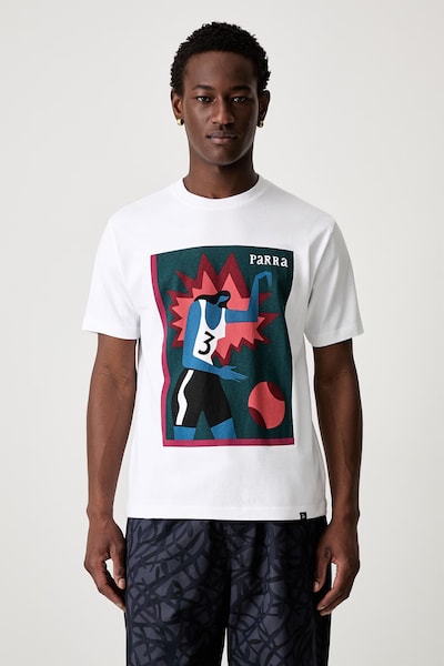 by Parra Baseketball tričko bavlněné pánské bílé 55465