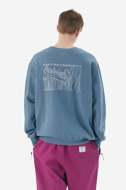 [美品][希少カラー]thisisneverthat 紫　ネイビー　スウェット thisisneverthat sweatshirt Originals men's blue color at PRM US