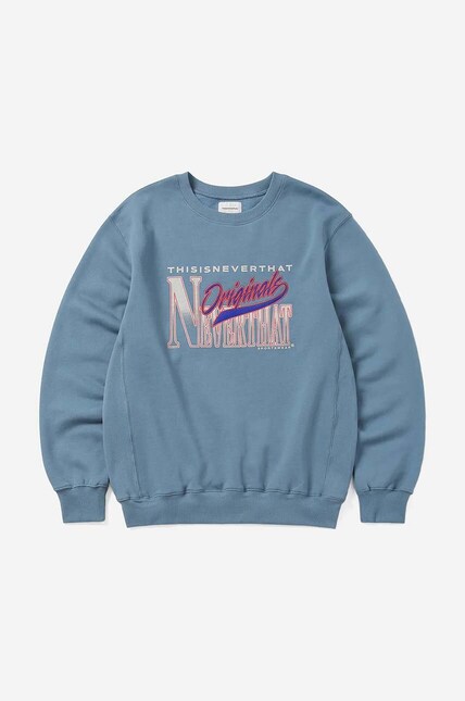 thisisneverthat sweatshirt Originals men's blue color at PRM US