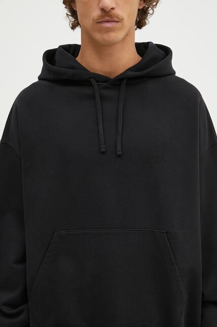 1017 ALYX 9SM cotton sweatshirt Boxy Pullover Hoodie men's black