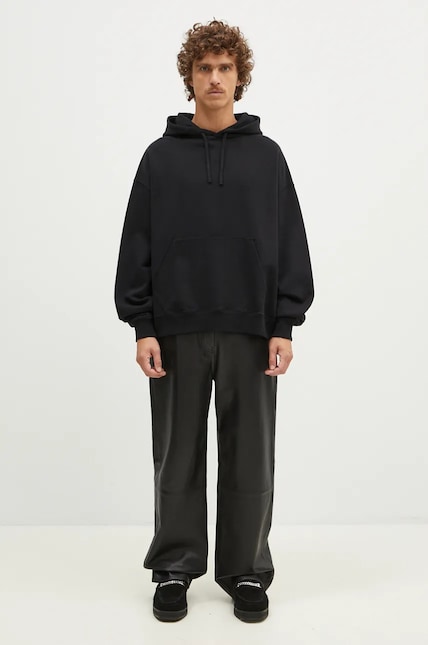 1017 ALYX 9SM cotton sweatshirt Boxy Pullover Hoodie men's black