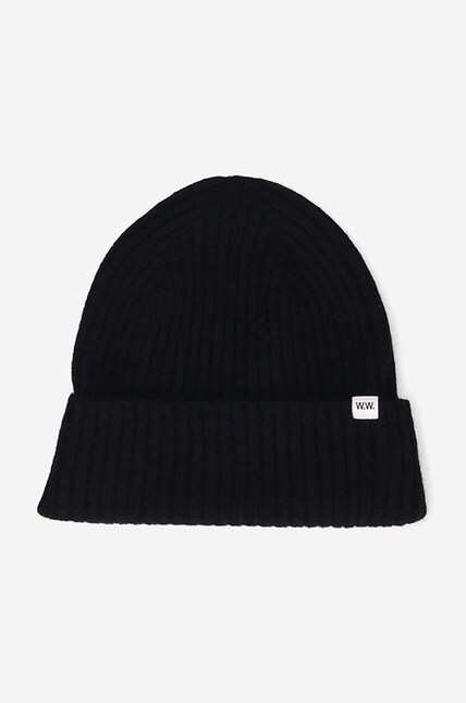 Wood Wood wool beanie Luca black color at PRM US