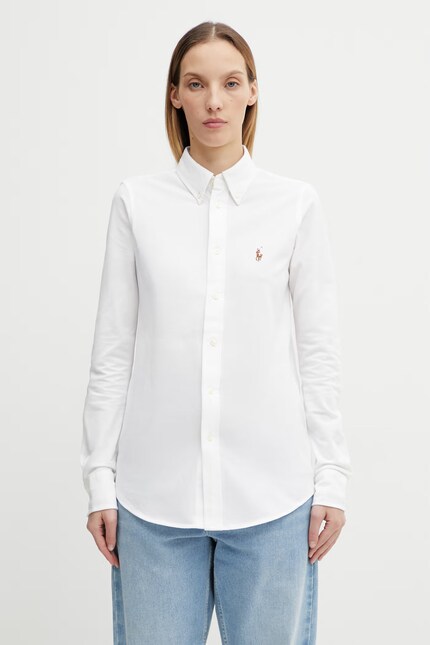 トップス LAUREN RALPH LAUREN cotton shirt white Polo Ralph Lauren cotton shirt at PRM US