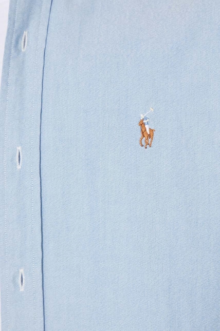 Polo Ralph Lauren cotton shirt men's blue color regular 710792041