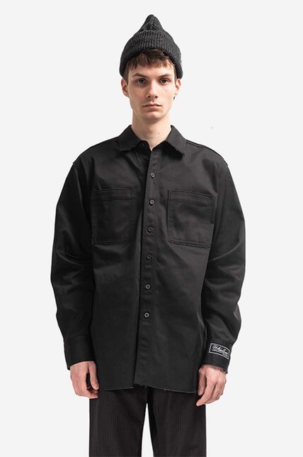 Ader Error shirt men's black color at PRM US