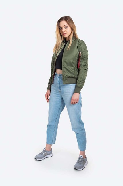 Alpha Industries bomber jacket MA-1 VF 59 womenﾒs green color at