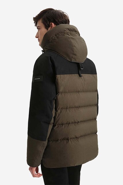 Woolrich down jacket men's green color at PRM US