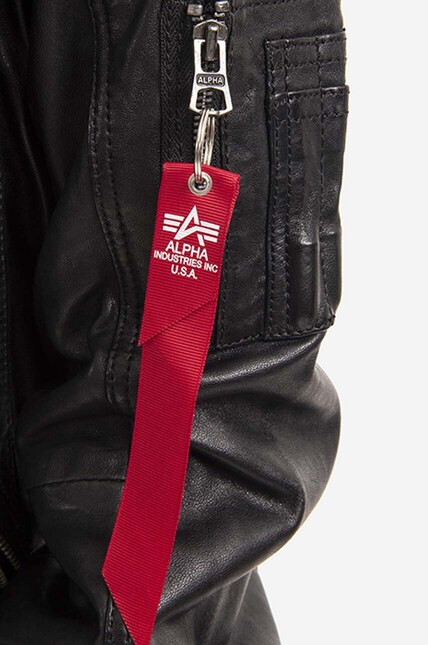 Alpha Industries leather bomber jacket Ma-1 Lw Nasa Leather men's