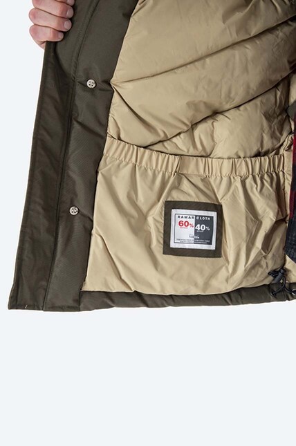 Woolrich down jacket men's green color at PRM US