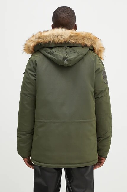 Куртка Alpha Industries Explorer мужская цвет зелёный зимняя