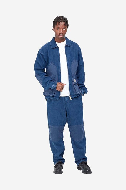 Carhartt WIP denim jacket Alma men's blue color at PRM US
