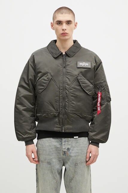 Alpha Industries jacket men's green color at PRM US
