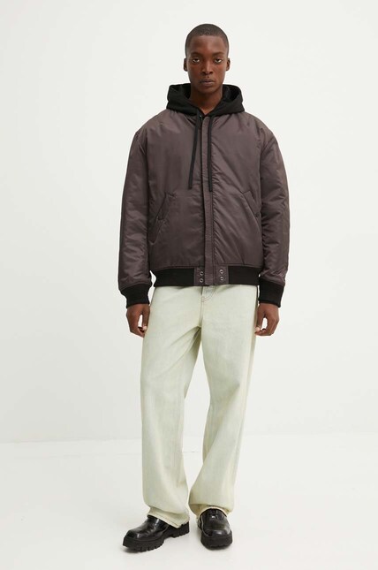 DIESEL BLACK GOLDリバーシブルボアパーカー Двусторонняя куртка-бомбер Diesel J-HELD мужская цвет чёрный