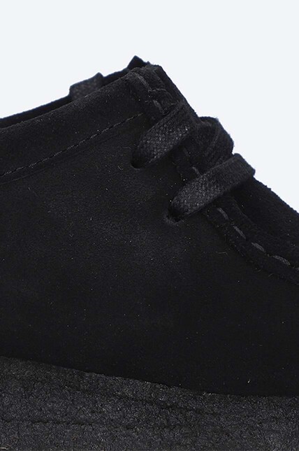 Clarks Originals suede loafers women's black color at PRM US