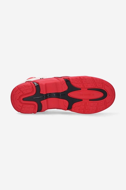 Raf Simons leather sneakers Cylon red color at PRM US