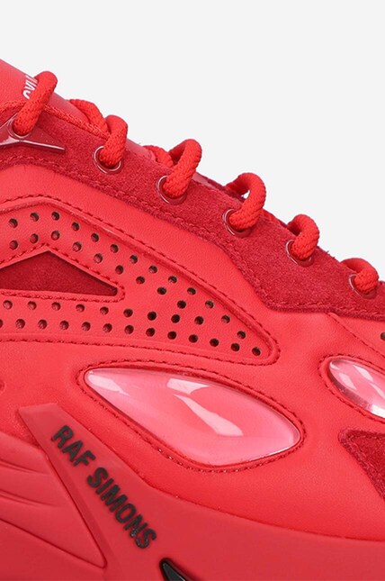 Raf Simons leather sneakers Cylon red color at PRM US
