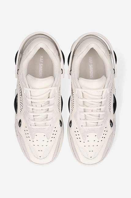 Raf Simons leather sneakers Cylon white color at PRM US