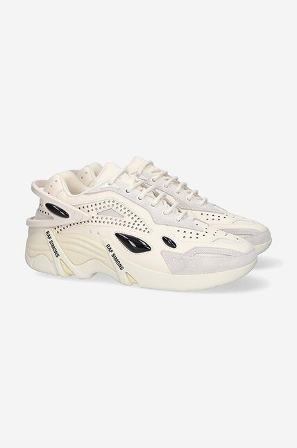 Raf Simons leather sneakers Cylon white color at PRM US