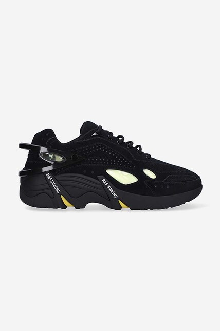 Raf Simons leather sneakers Cylon black color at PRM US