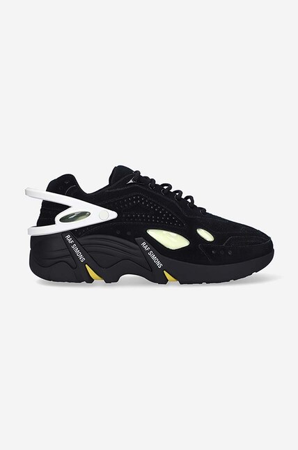Raf Simons leather sneakers Cylon black color at PRM US