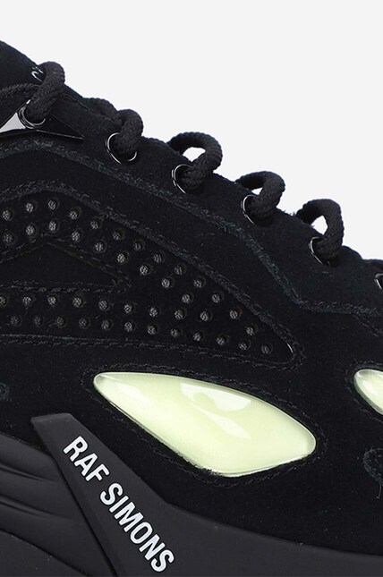 Raf Simons leather sneakers Cylon black color at PRM US