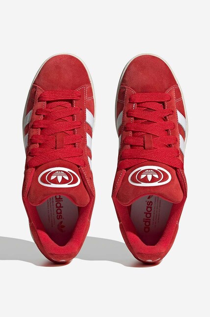 Замшеві кросівки adidas Originals Campus 00S колір червоний H03474