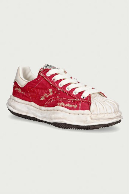 靴 mihara yasuhiro BLAKEY A16FW729 Maison MIHARA YASUHIRO Blakey Sneakers Low red A16FW729 at PRM US