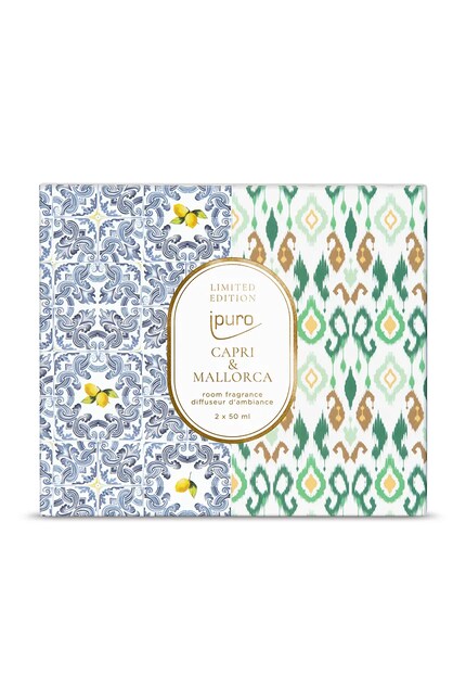 Ipuro set difusori fragranze Capri & Mallorca, 2 x 50 ml pacco da 2