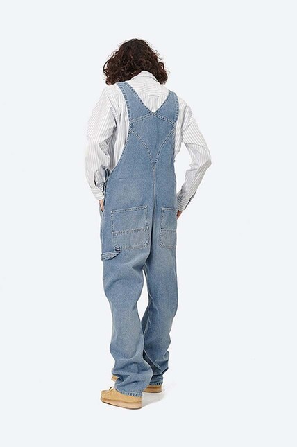 Carhartt WIP denim overalls Bib Overall blue color at PRM US