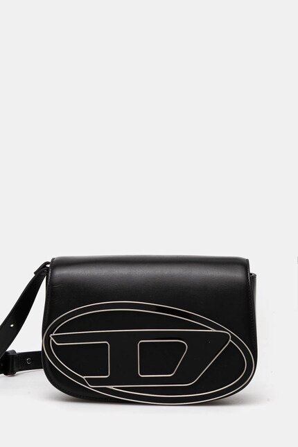 Diesel poseta de piele 1DR 1DR M shoulder bag culoarea negru
