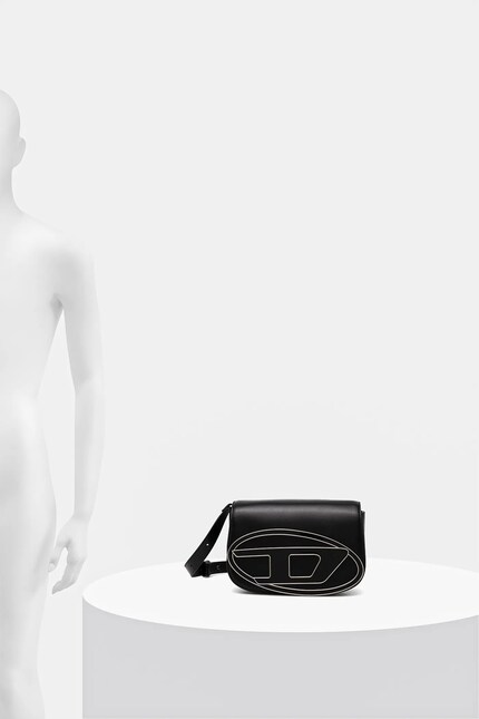Diesel poseta de piele 1DR 1DR M shoulder bag culoarea negru