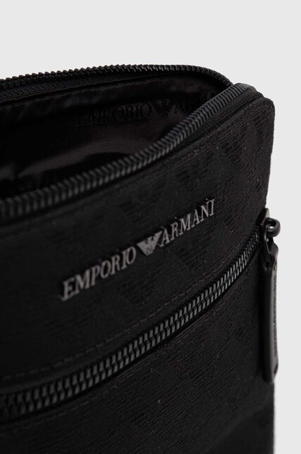 Emporio Armani borseta barbati, culoarea negru | ANSWEAR.ro
