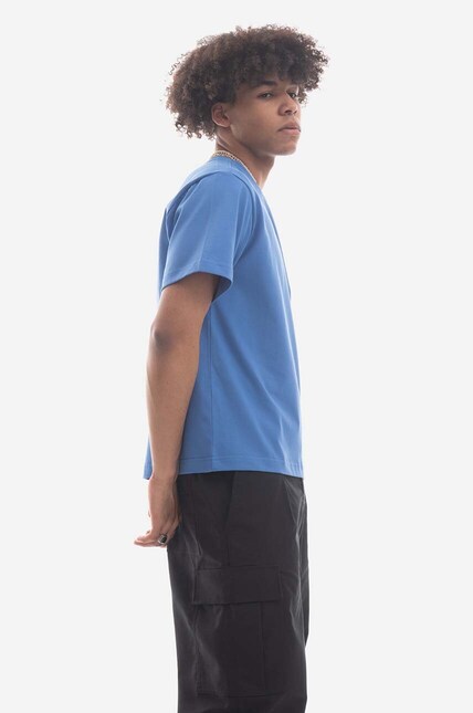 Ader Error t-shirt men's blue color at PRM US
