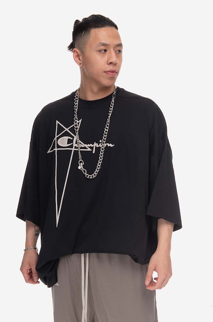 Champion T-shirt Rick Owens x Champion Tommy menﾒs black color at