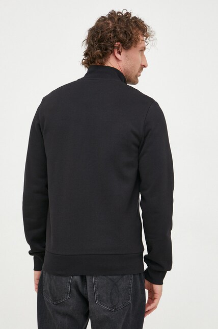 Lacoste sweatshirt black color smooth SH9622 at PRM US
